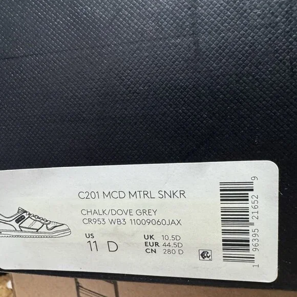 Coach Mens C201 Signature Sneaker White Size 11D - Picture 6 of 6